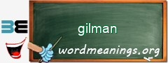 WordMeaning blackboard for gilman